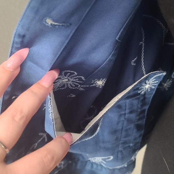 Vintage Bushwacker Embroidered Shacket Shirt Jacket with Hidden Pockets - Picture 11 of 11